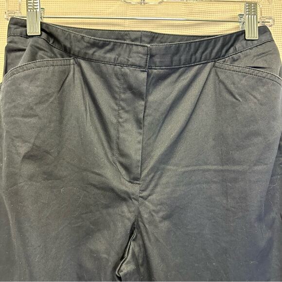 Vintage Casual Corner Women’s Navy Blue Wide Leg Ankle-Length Pants, Size 2 - Picture 5 of 9